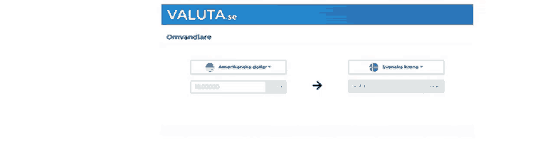 a screen shot of a website that says valuta