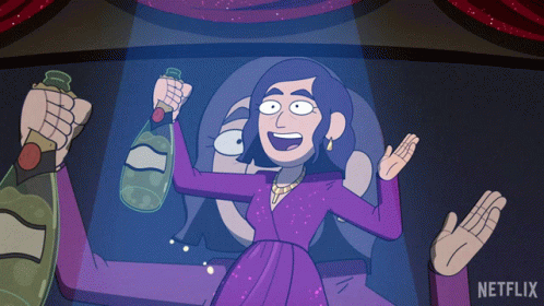 Champagne Popping Reagan Ridley GIF - Champagne Popping Reagan Ridley Inside Job GIFs
