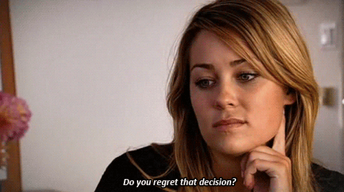 Choosing To Stay Together With Your High School Sweetheart. GIF - Regret That Decision GIFs