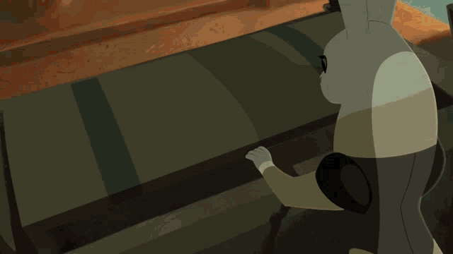 a cartoon drawing of a man reaching into a treasure chest