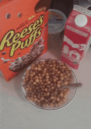 Reeses Puffs Cereal GIF - Reeses Puffs Cereal Breakfast GIFs