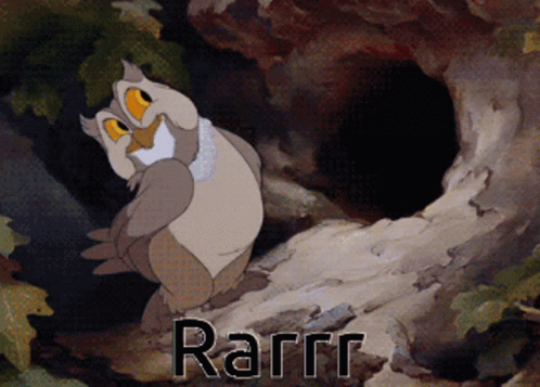 Friend Owl Bambi GIF - Friend Owl Bambi Rarrr GIFs