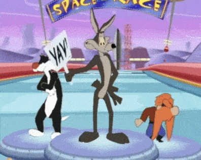 Looney Tunes Space Race Wile E Coyote GIF - Looney Tunes Space Race Wile E Coyote Sylvester GIFs
