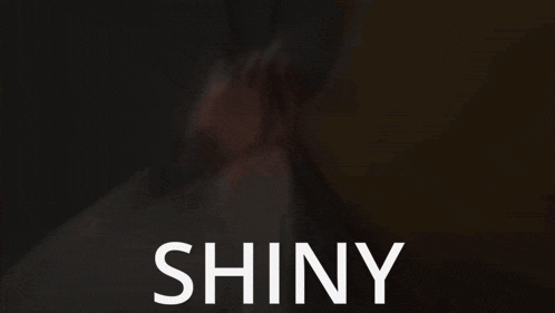 the word shiny is on a poster with a girl