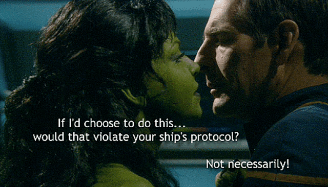 if i 'd choose to do this ... would that violate your ship 's protocol? not necessarily