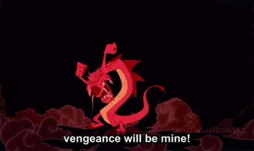 Vengeance Will Be Mine! - Mulan GIF - Mushu Vengeance GIFs