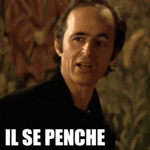 a close up of a man 's face with the words il se penche on the bottom