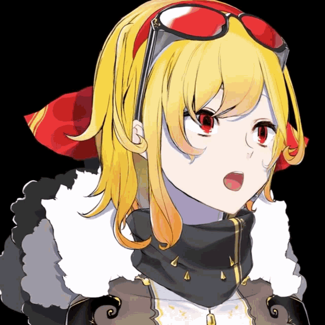 a drawing of a girl wearing sunglasses and a scarf