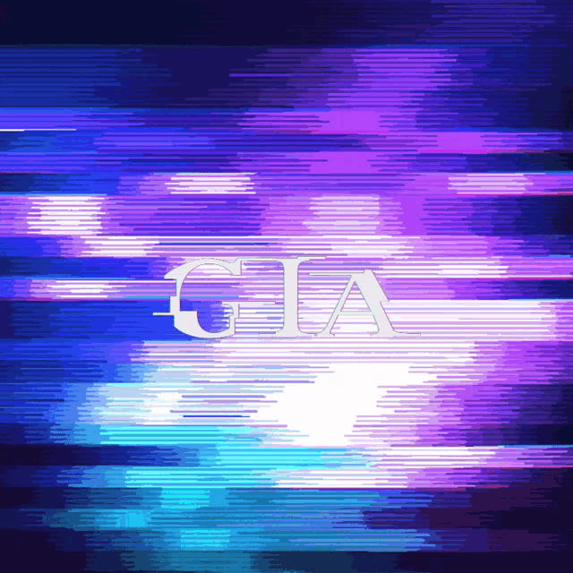 a blue and purple background with the word gia
