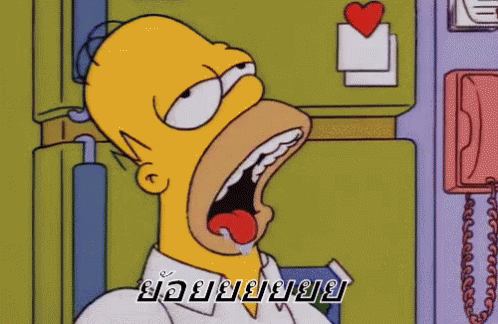 ซิมป์สัน น้ำลายไหล น้ำลายหก หิว GIF - The Simpsons Drooling Drool GIFs