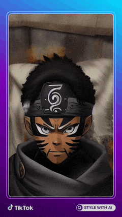 a picture of a cartoon character with the words tiktok style with ai on the bottom