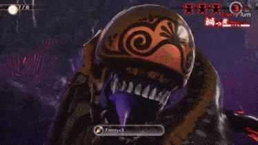 a screenshot of a video game with frenzy3 at the bottom of the screen