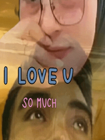 a picture of a man with the words i love u so much on it