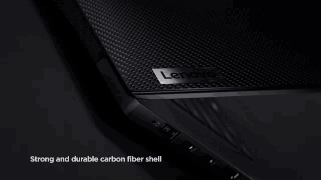 a lenovo laptop has a carbon fiber shell that is strong and durable