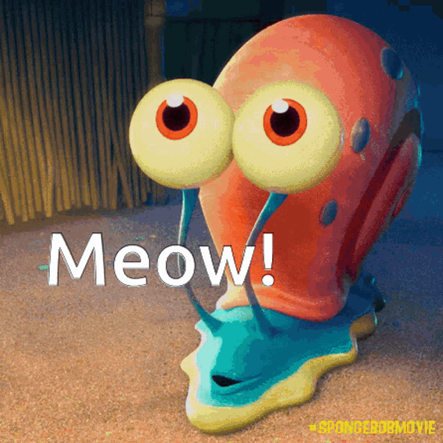 Save Gary Spongebob Movie3 GIF - Save Gary Spongebob Movie3 Meow GIFs