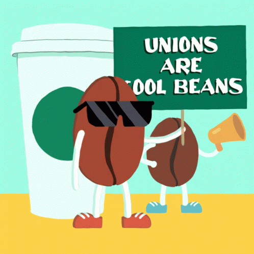 Unions Are Cool Beans Union Power GIF - Unions Are Cool Beans Union Power Good Union Jobs GIFs