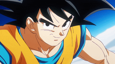 a close up of a cartoon character in a blue and yellow outfit