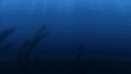 a cartoon of a woman in a bikini swimming in the ocean