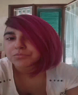 Selfie Duck Face GIF - Selfie Duck Face Purple Hair GIFs