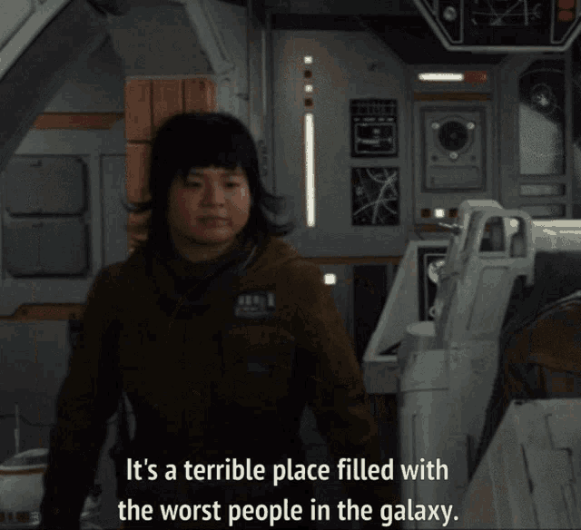 Terrible Place Worst People GIF - Terrible Place Worst People Rose Tico GIFs