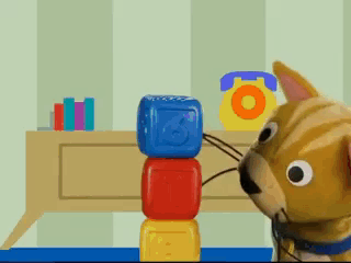Baby Einstein Cat GIF - Baby Einstein Cat Toy Blocks GIFs