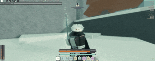 a screenshot of a video game shows a character with a sword and a shield