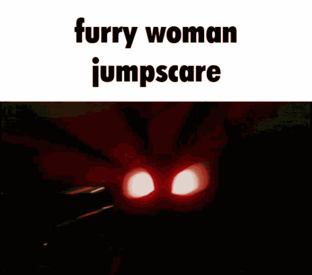 a picture of a furry woman jumpscare