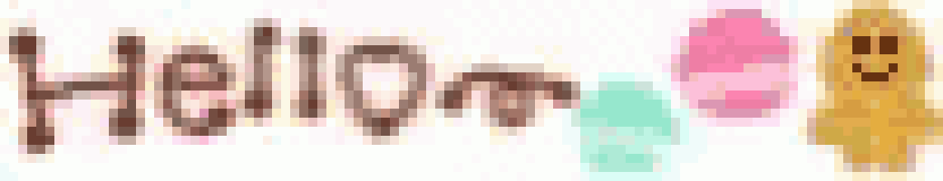 a blurry picture of the word hello with a smiley face
