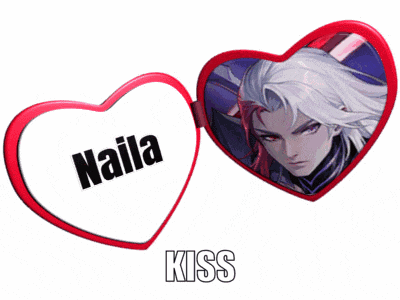 a red and white heart with a picture of a man and the word kiss