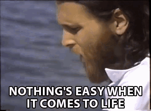 Nothings Easy When It Comes To Life Beach GIF - Nothings Easy When It Comes To Life Beach Headshake GIFs