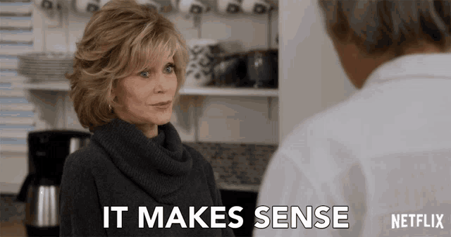 an advertisement for netflix shows a woman talking to a man