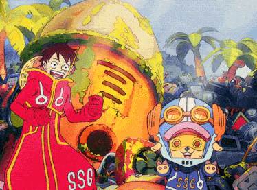a cartoon character with the number ssg on his chest