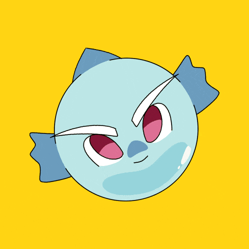 a cartoon drawing of a fish with an angry expression