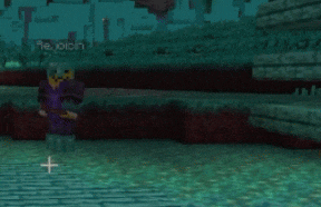 a minecraft character named rejoicin is standing in a dark area