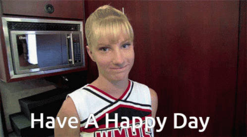 Glee Have A Happy Day GIF - Glee Have A Happy Day Brittany Pierce GIFs