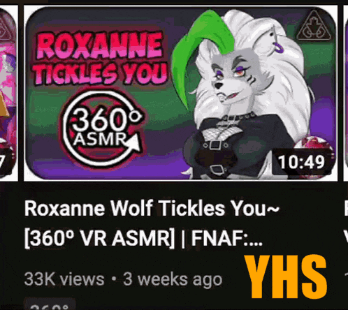 roxanne wolf tickles you 360 degree vr asmr fnaf 33k views 3 weeks ago