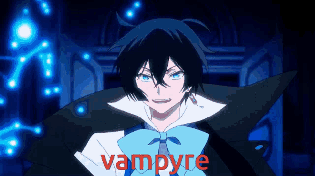 a picture of a vampire with the word vampire on the bottom right