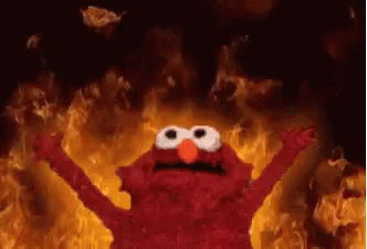 Evil Elmo GIF - Evil Elmo On Fire GIFs