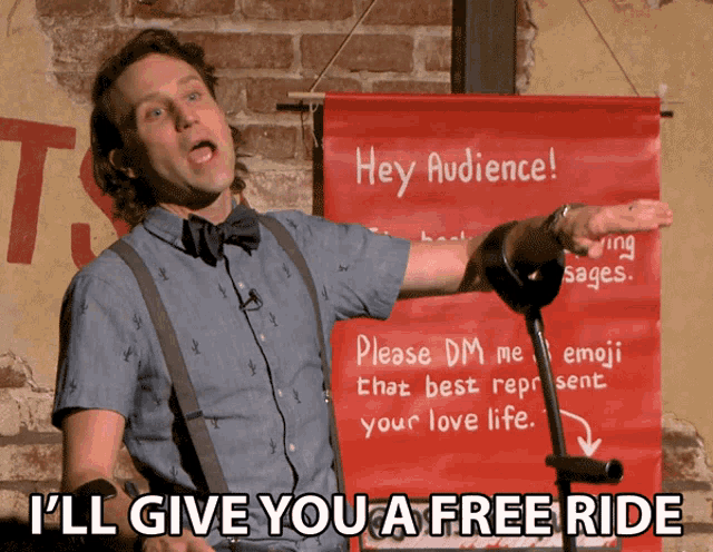 Ill Give You A Free Ride Josh Sundquist GIF - Ill Give You A Free Ride Josh Sundquist People Are Too Nice To Me GIFs