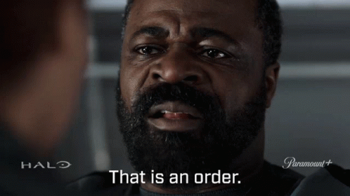 That Is An Order Captain Jacob Keyes GIF - That Is An Order Captain Jacob Keyes Halo GIFs