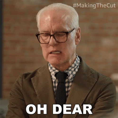 Oh Dear Making The Cut GIF - Oh Dear Making The Cut Worried GIFs