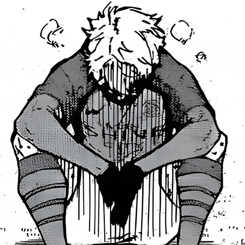 a black and white drawing of a person making a heart shape
