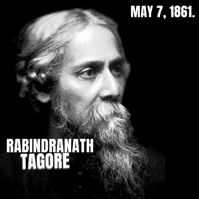 Rabindranath Tagore Rabindranath Tagore Jayanti GIF - Rabindranath Tagore Rabindranath Tagore Jayanti Mycrxn GIFs