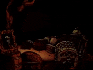 a cartoon hand is pointing at a pile of coins with the word x1000 written on it .