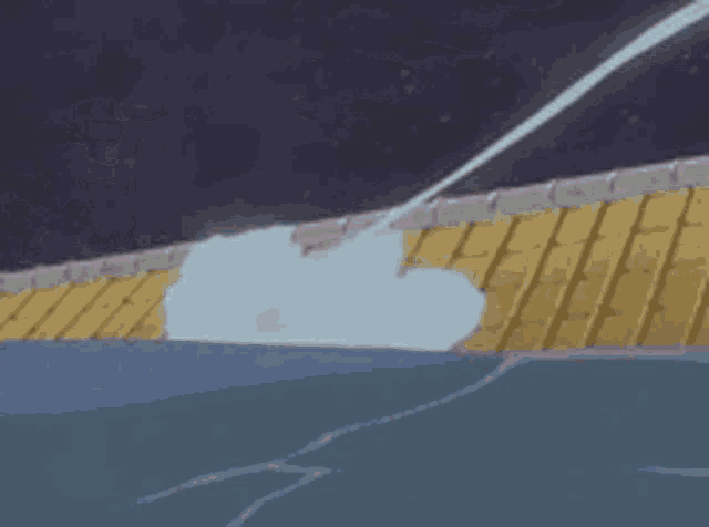 a cartoon drawing of a person spraying water from a hose .