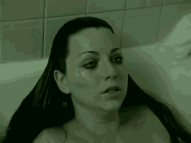 Taking A Bath Scared GIF - Taking A Bath Scared Looking Around GIFs