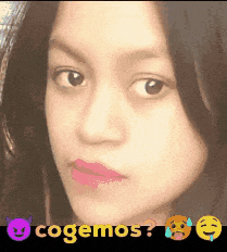 a close up of a woman 's face with the words cogemos written below it