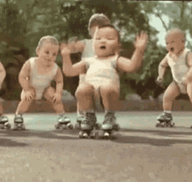 Baby Dance GIF - Baby Dance Roller Skate GIFs