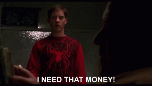 Spider Man I Need That Money GIF - Spider Man I Need That Money Peter Parker GIFs