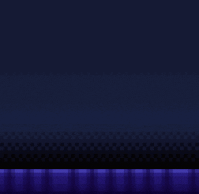 a pixel art drawing of a monster with a bloody face